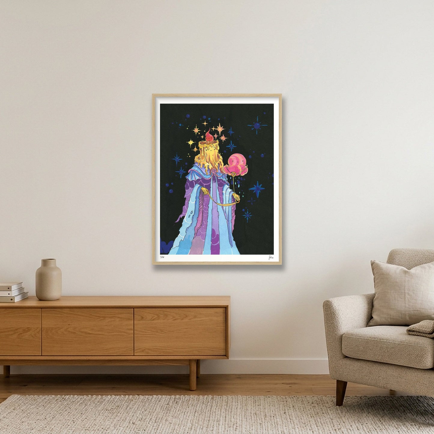 Cloud Companion — 24×31" Oak Frame