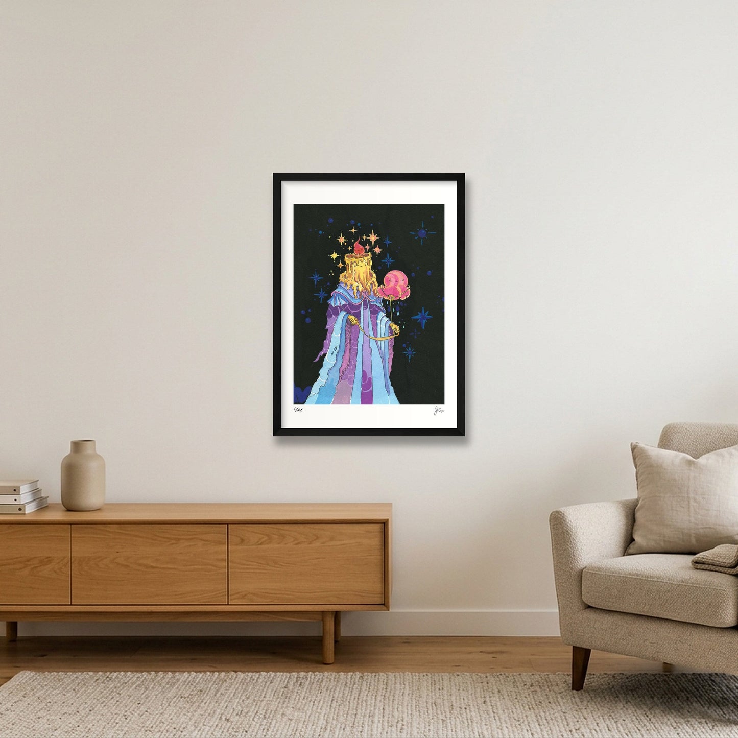 Cloud Companion — 17×23" Black Frame
