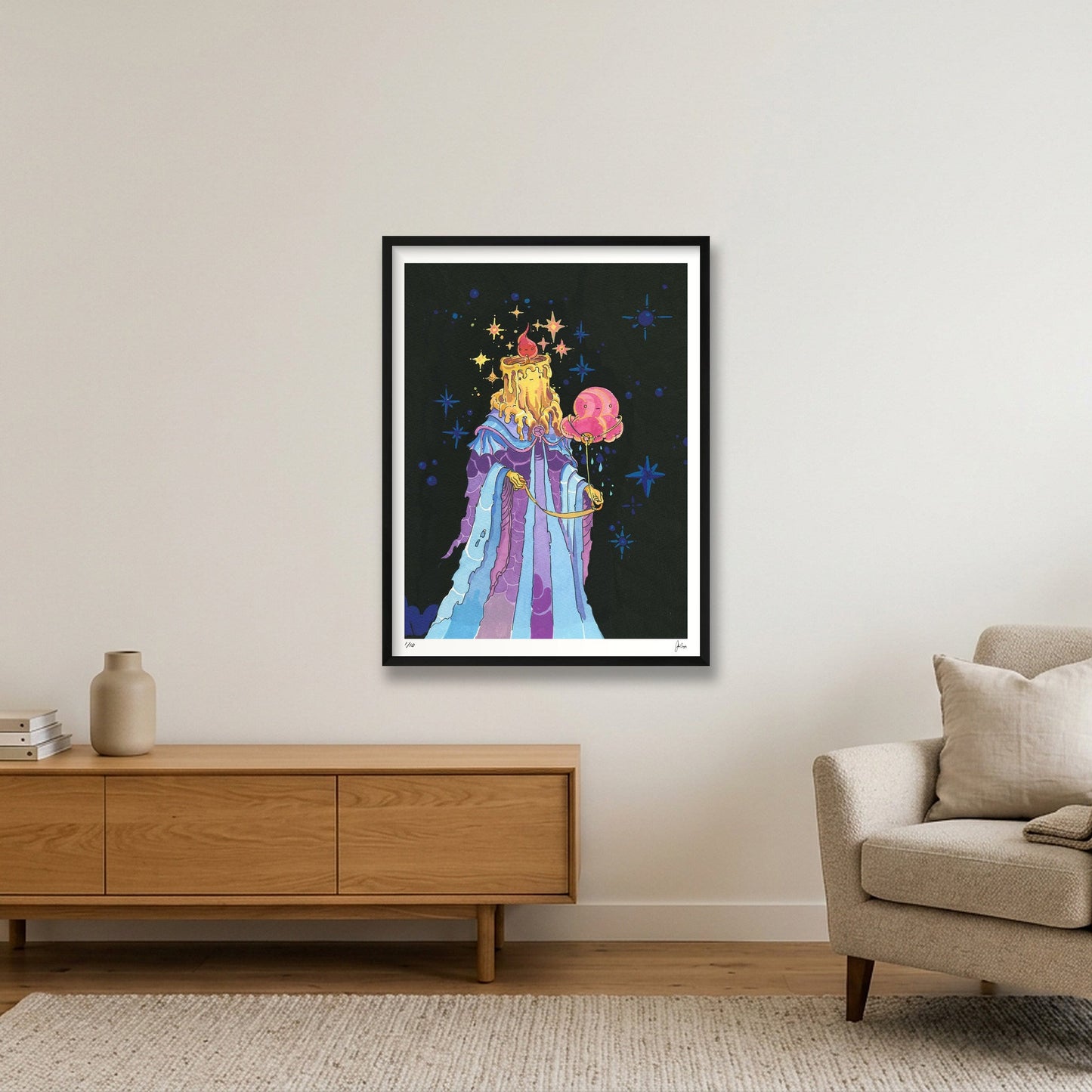 Cloud Companion — 24×31" Black Frame