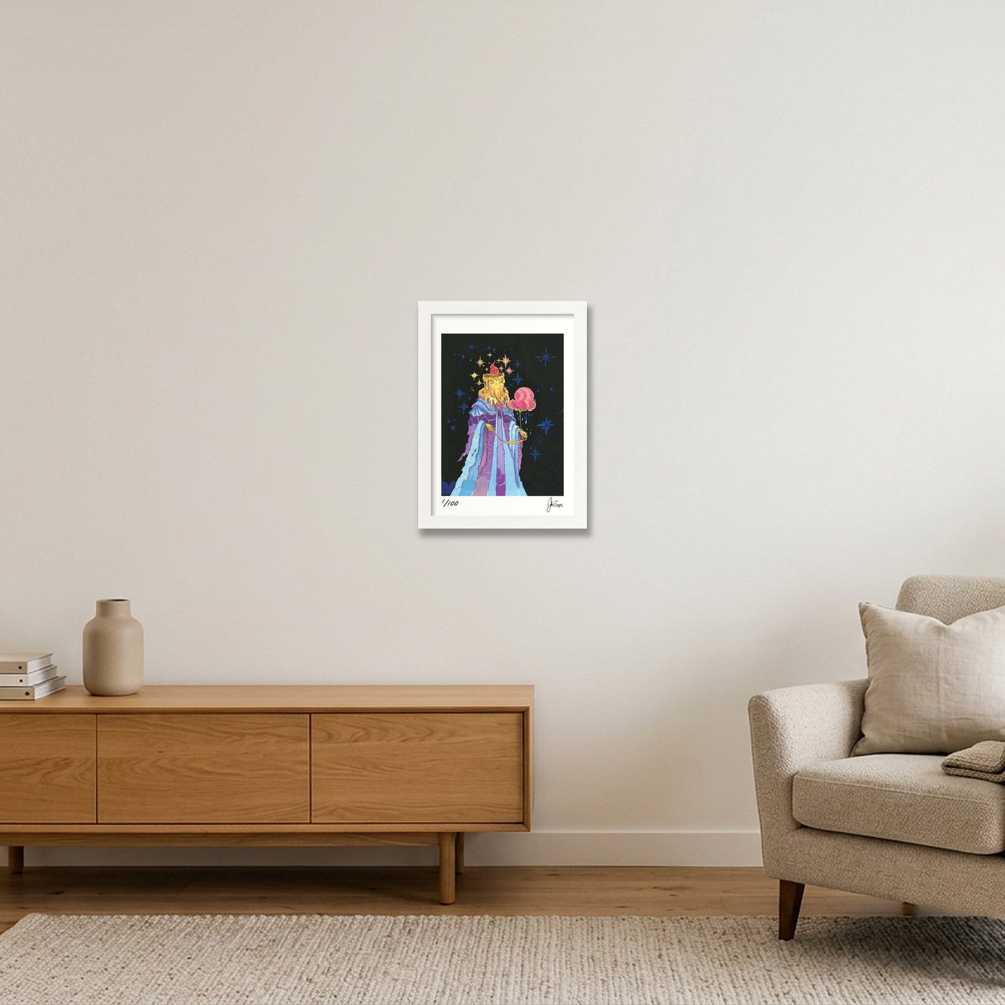 Cloud Companion — A4 (8×12") White Frame