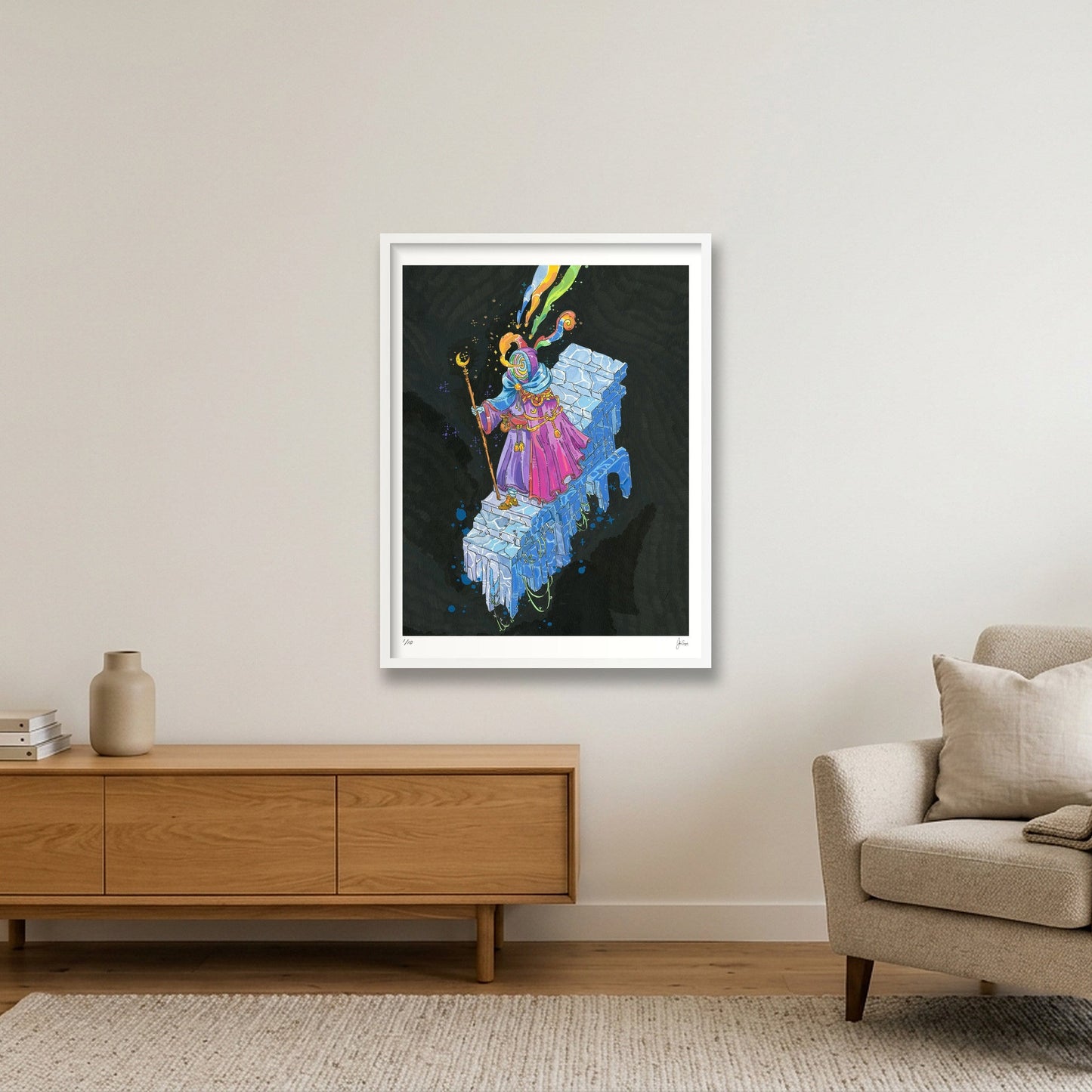 Wizard's Walk  — 24×31" White Frame