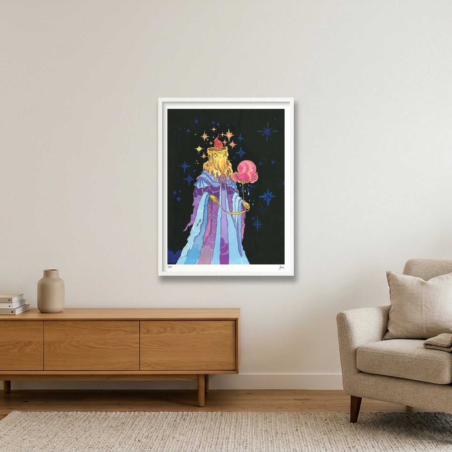 Cloud Companion — 24×31" White Frame