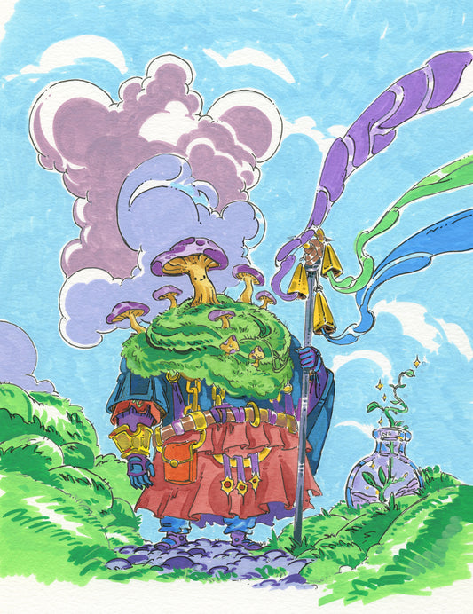FunGuy Mossy. Original Painting