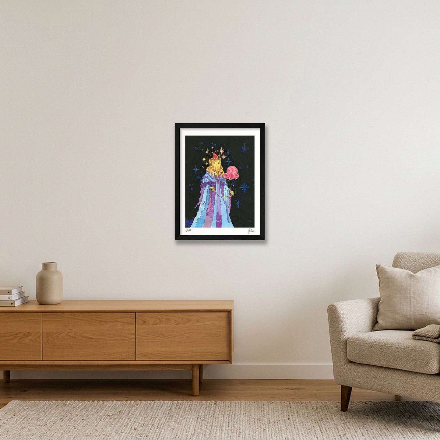 Cloud Companion — 12×16" Black Frame