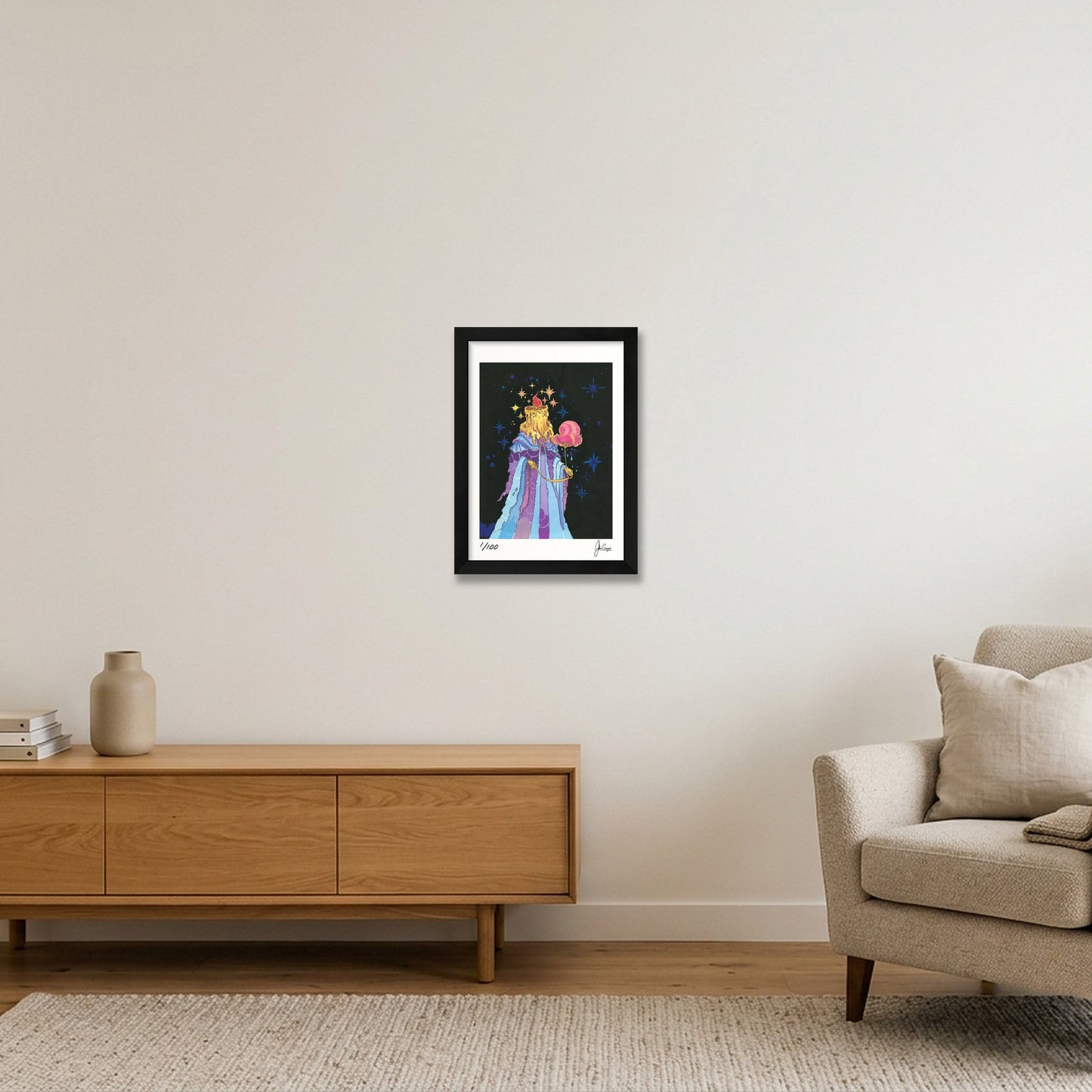 Cloud Companion — A4 (8×12") Black Frame
