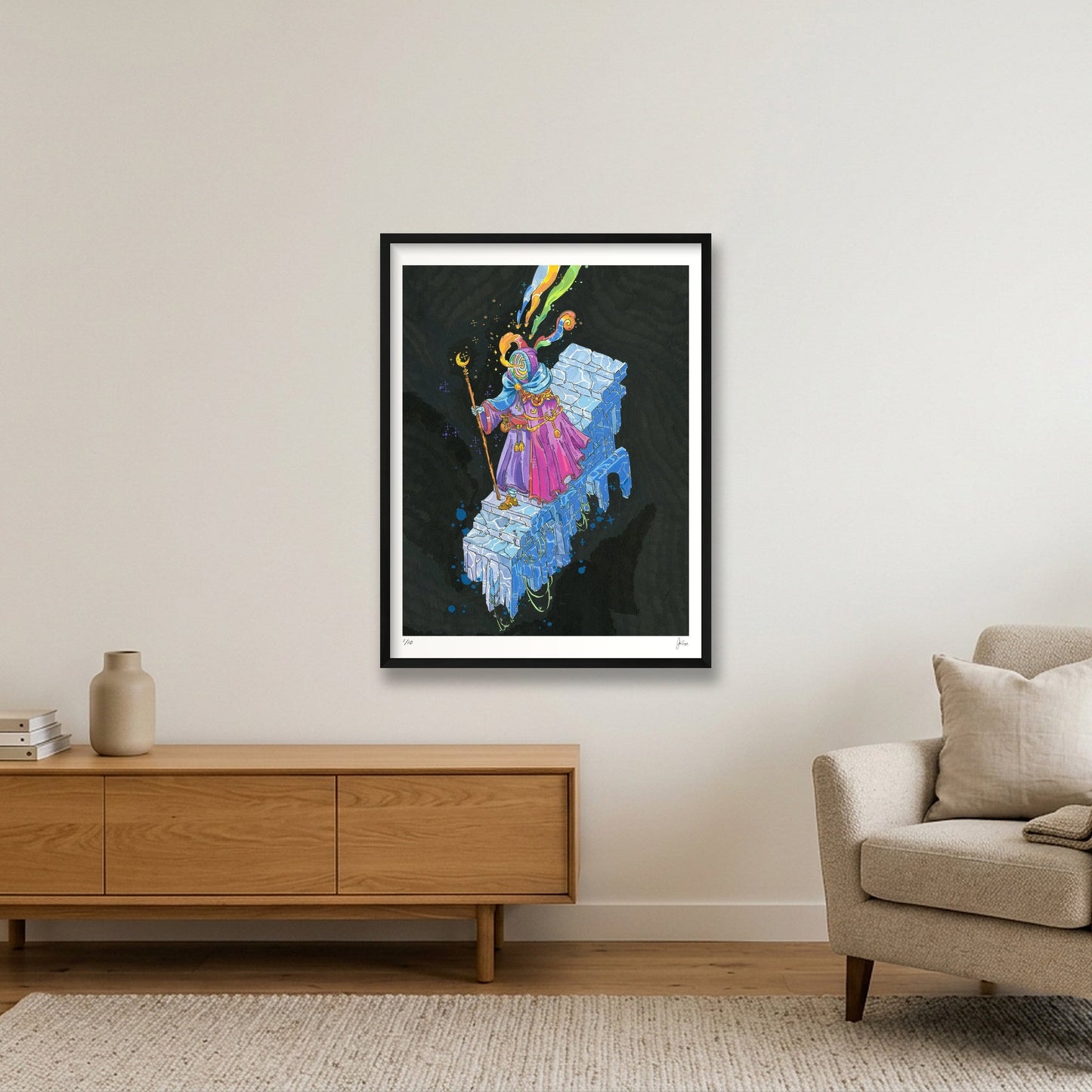 Wizard's Walk  — 24×31" Black Frame
