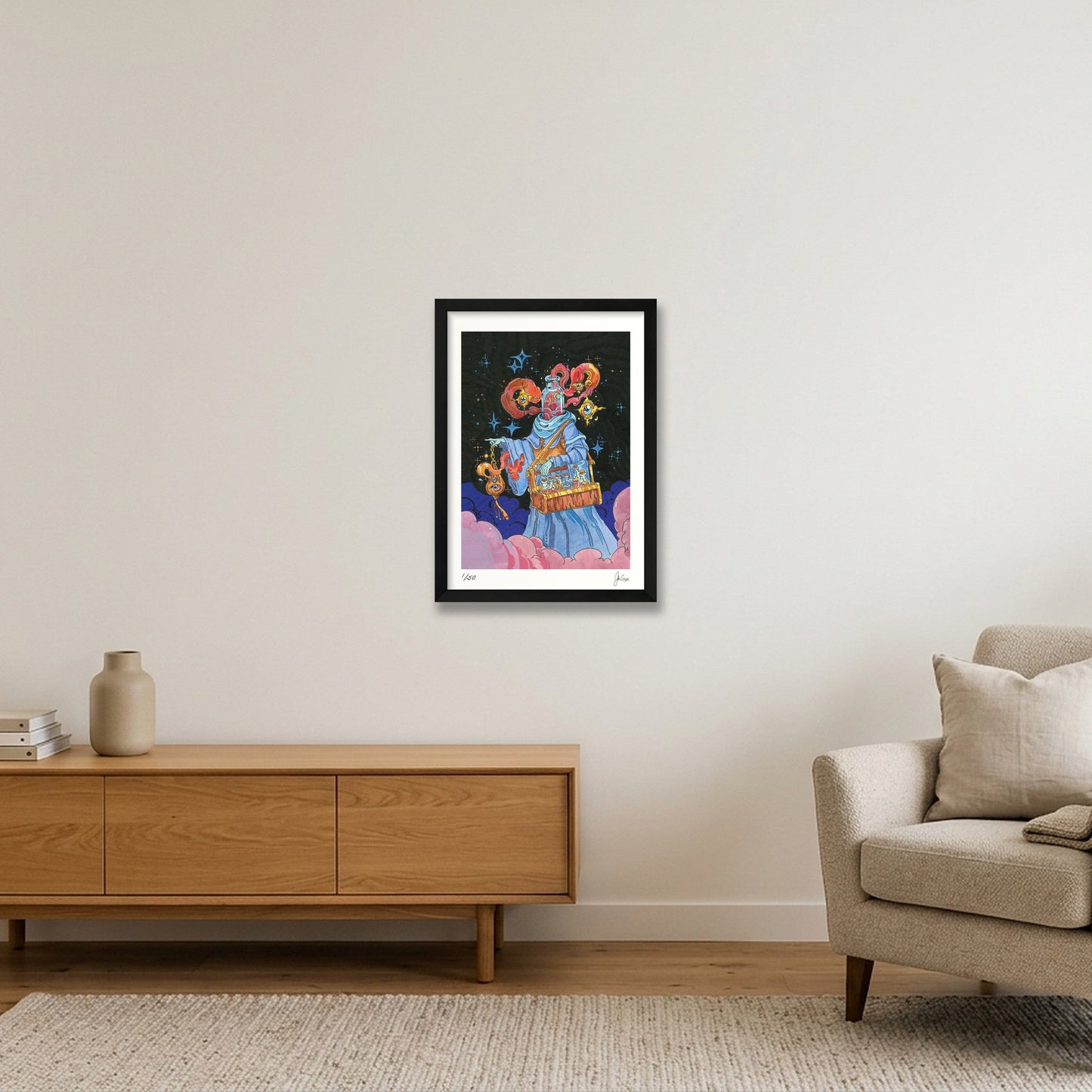 The Seer's Potion  — A3 (12×17") Black Frame