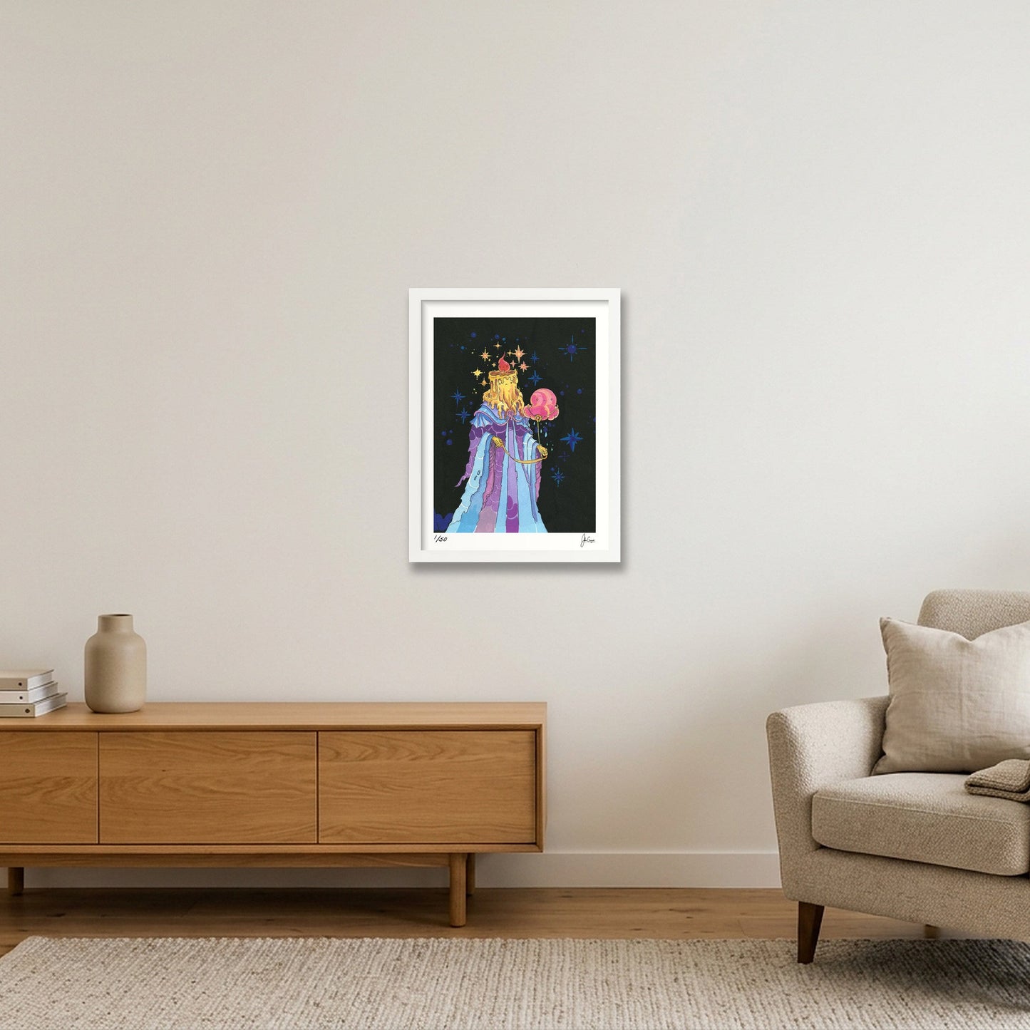 Cloud Companion — 12×16" White Frame