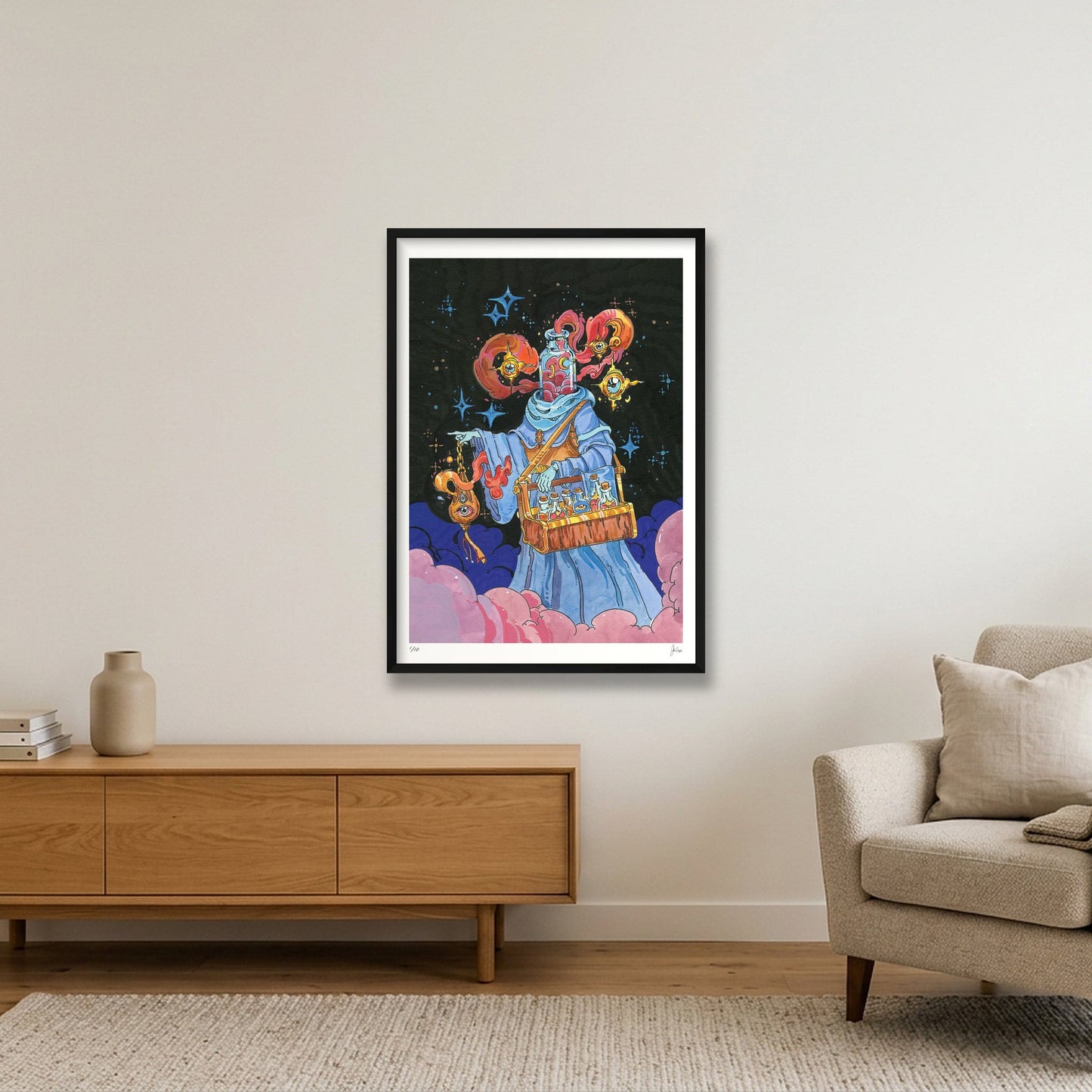 The Seer's Potion  — 23×33" Black Frame