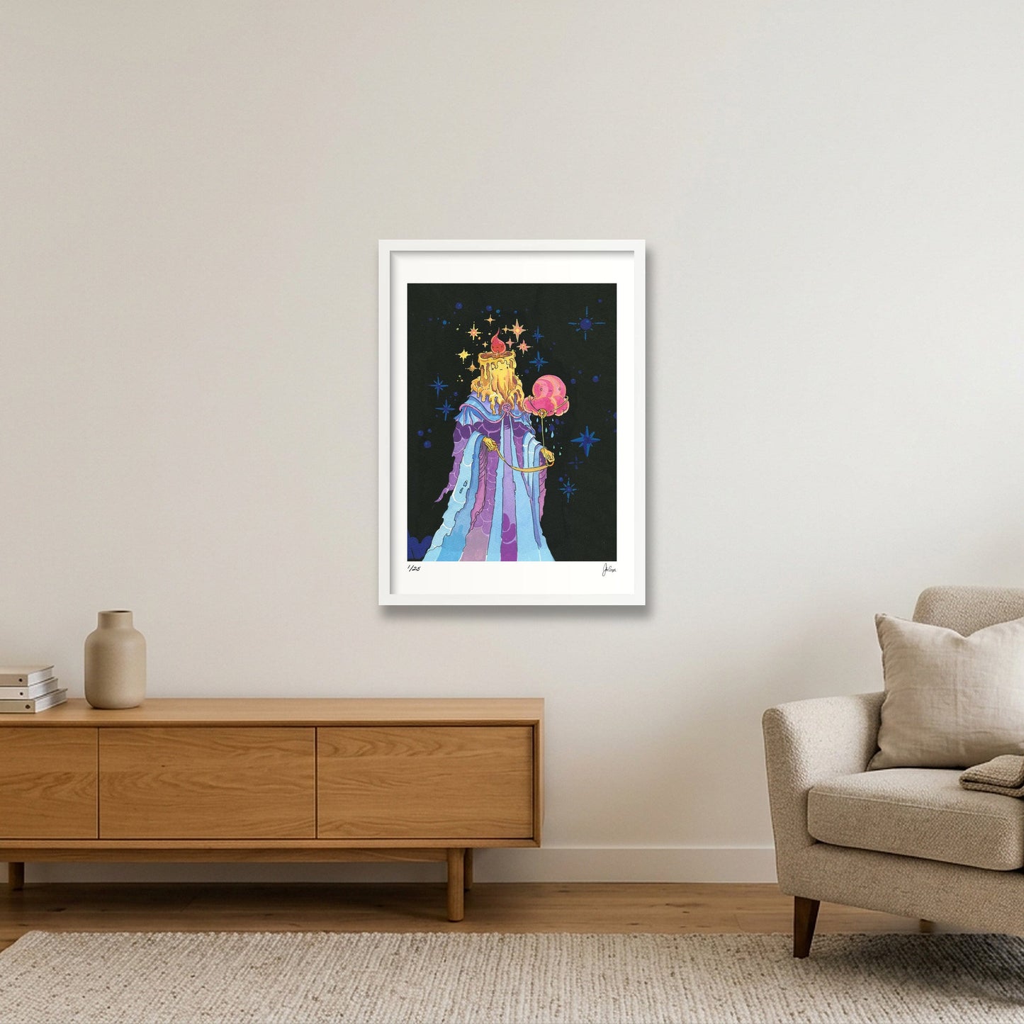 Cloud Companion — 17×23" White Frame